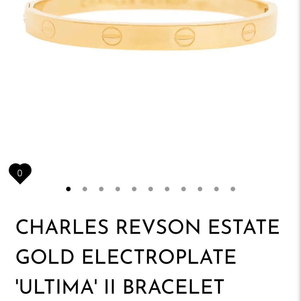 Cartier with designer Charles Revson Love bracelet-See Photos for collab design